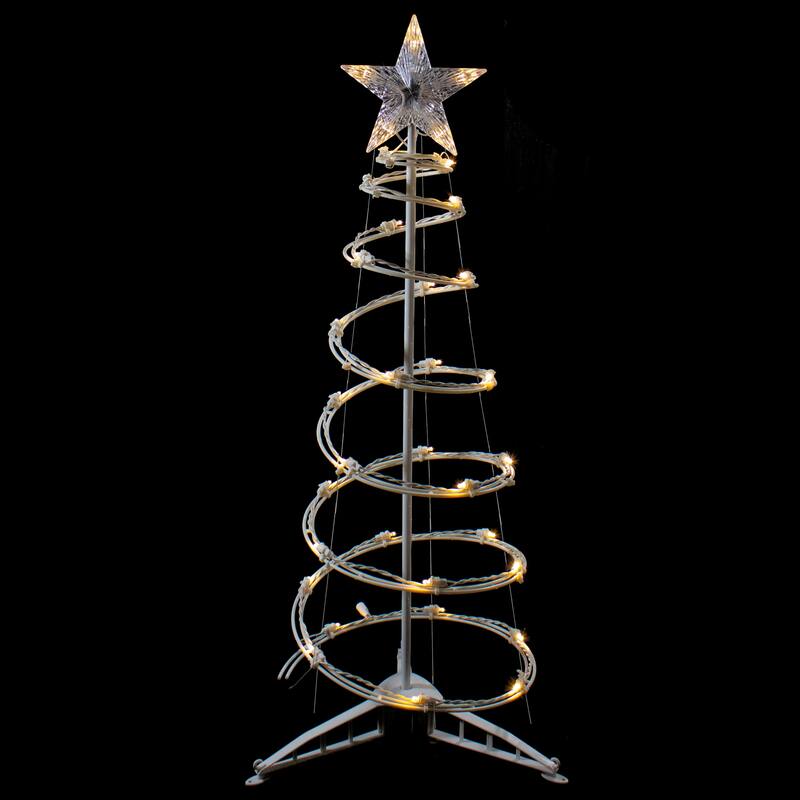 3ft LED Lighted Spiral Cone Tree Outdoor Christmas Decoration - 36"