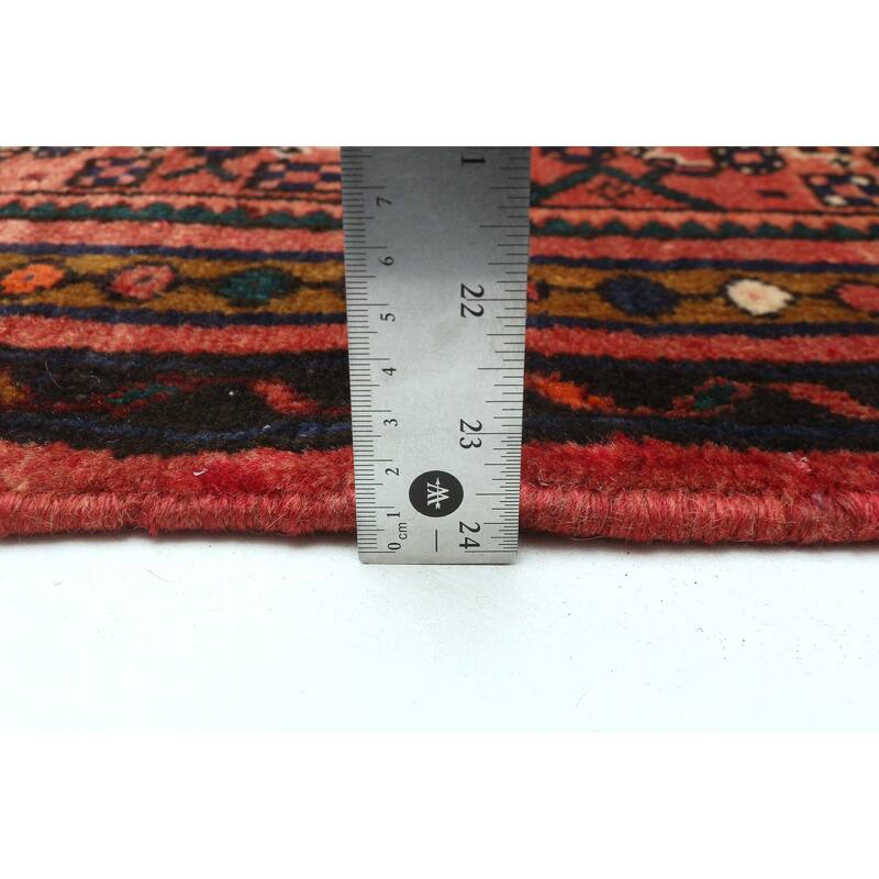 ECARPETGALLERY Hand-knotted Andelz Red Wool Rug - 2'9 x 12'6