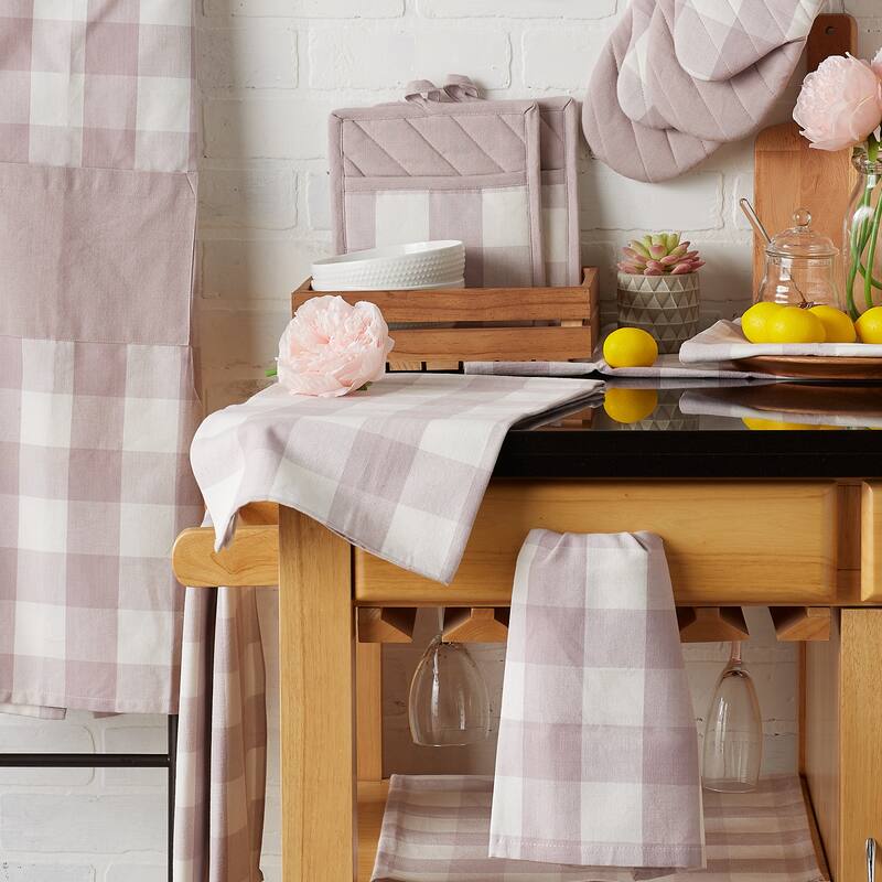 DII Vintage Red Buffalo Check Dishtowel (Set of 3)