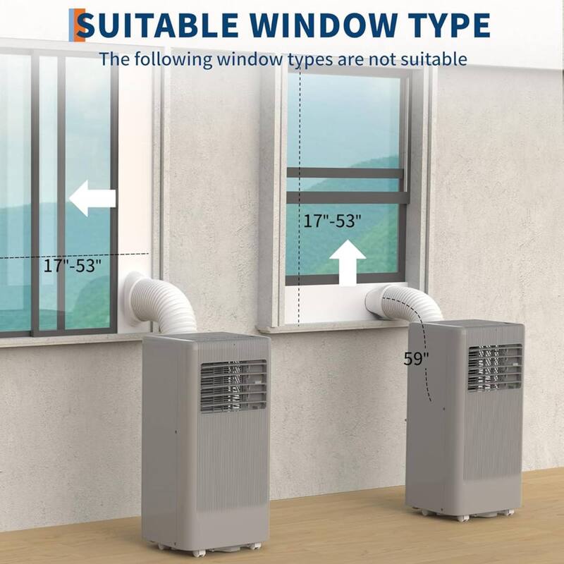 10000Btus Standing Portable Air Conditioner, Cool Up to 450 Sq.Ft. - N/A