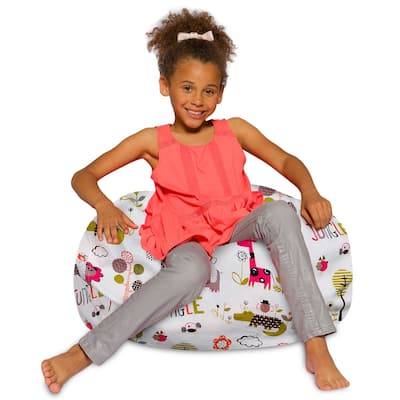 Kids Bean Bag Chair, Big Comfy Chair - Machine Washable Cover