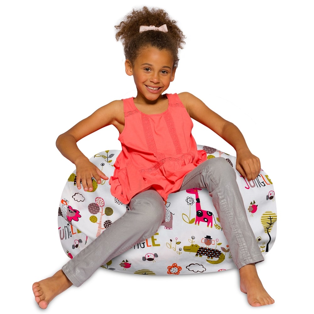 Kids Bean Bag Chair, Big Comfy Chair - Machine Washable Cover