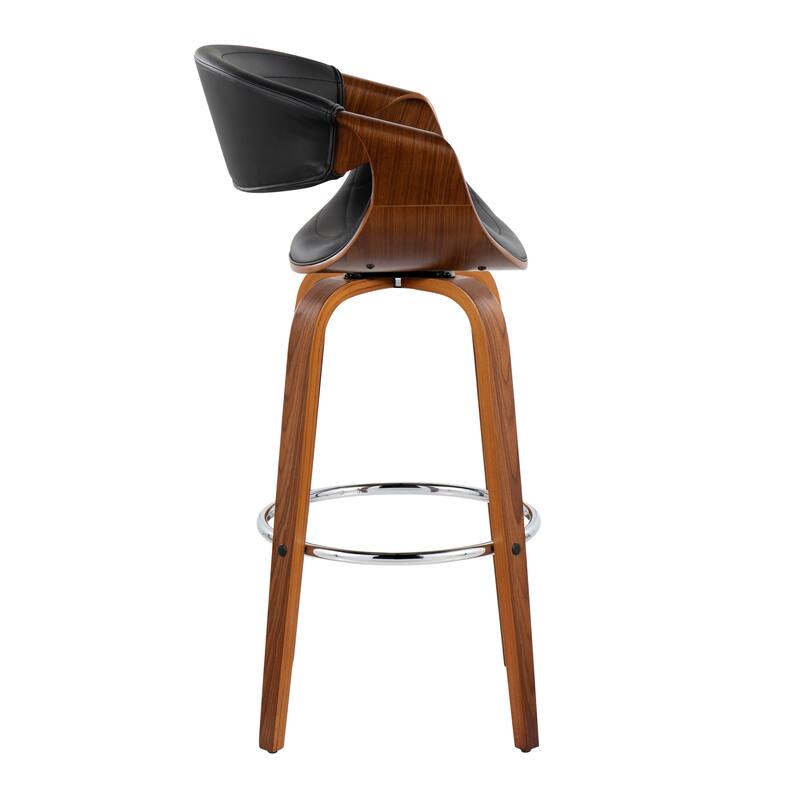 Carson Carrington Kanteborg 30" Fixed-Height Bar Stool with Round Footrest (Set of 2)