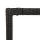 preview thumbnail 58 of 91, vidaXL 3 Piece Patio Dining Set with Cushions Black Poly Rattan - 18.9" x 21.7" x 34.6"