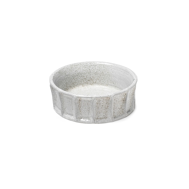 Mercana Silone White Ceramic Bowl - 9.4L x 9.4W x 3.1H - Small