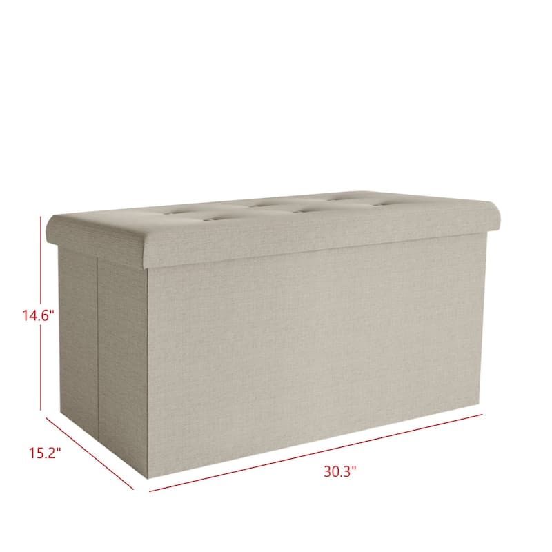 Florence Upholstered Folding Storage Bench