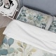 preview thumbnail 4 of 5, Designart - Blue Botanical Rhythms II - Abstract Botanicals Bed Cover Sets - Modern Bed Sets With Shams