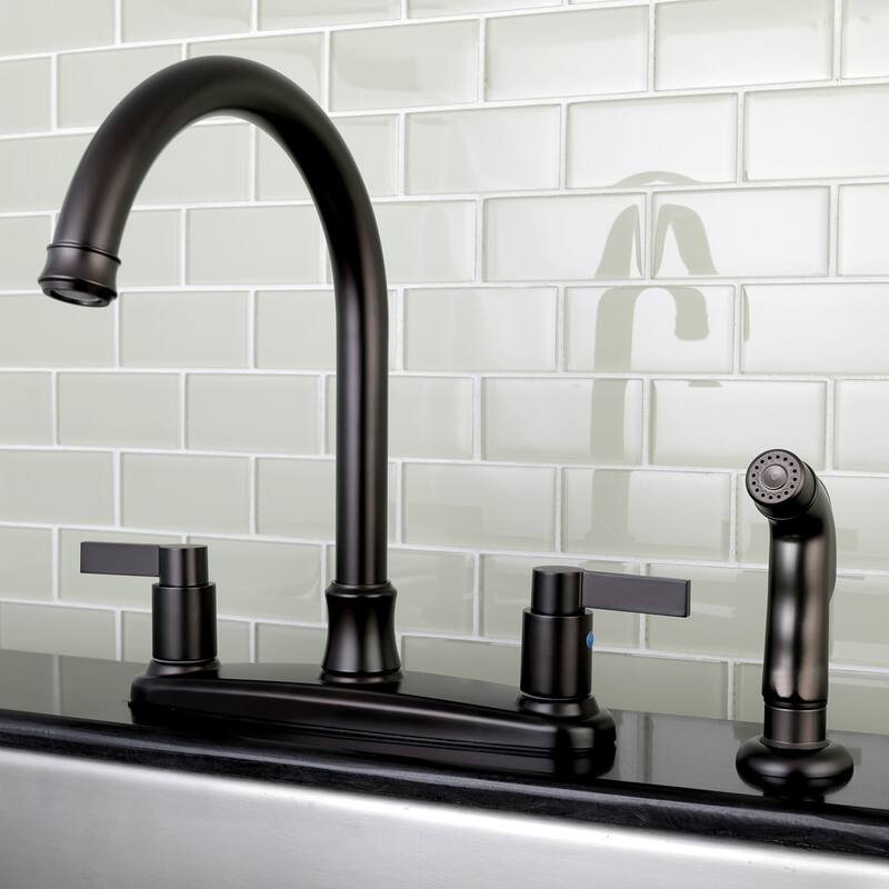 NuvoFusion 8 in. Centerset Kitchen Faucet with Sprayer
