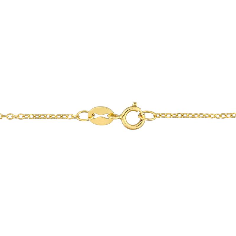 Miadora Citrine Madeira Citrine & White Topaz Double Halo Necklace in Yellow Plated Sterling Silver