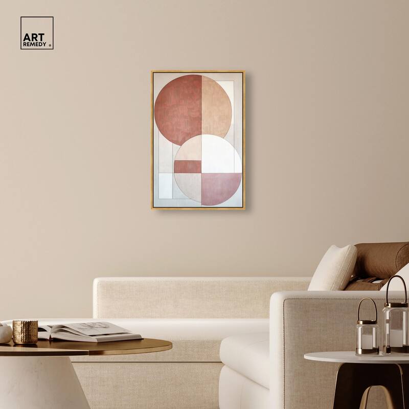 Modernist Circles I Canvas by Art Remedy