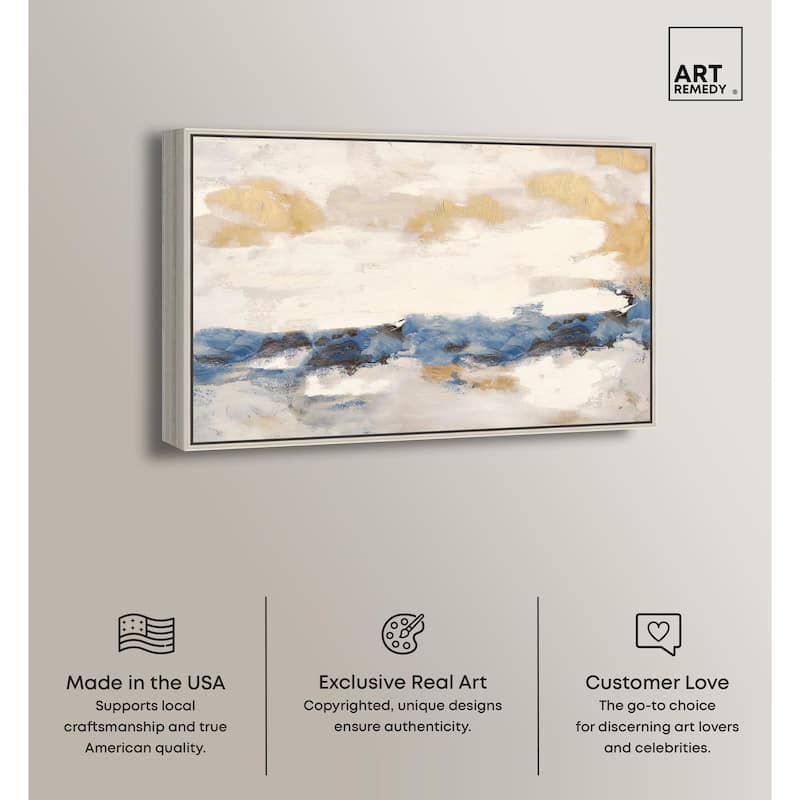 Mountain Mist Canvas Digital Abstract Art by Art Remedy