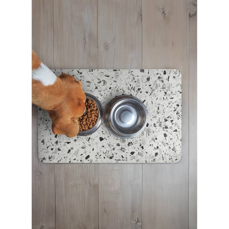 FloorPops Terrazzo Grey Stone Quick Drying Mat