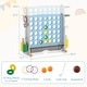 preview thumbnail 34 of 48, Costway Giant 4-in-a-Row Game Set with Ring-toss, Basketball Hoop, - See Details