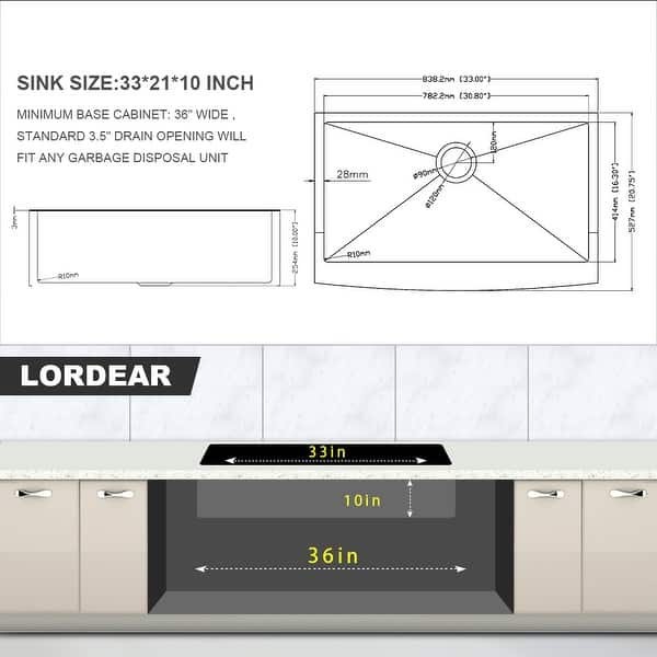 3.5 Matte Black Kitchen Sink Drain