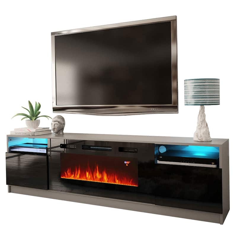 Strick & Bolton Amsden Electric Fireplace TV Stand
