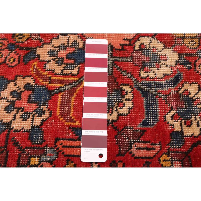 ECARPETGALLERY Hand-knotted Anatolian Vintage Red Wool Rug - 3'0 x 10'10