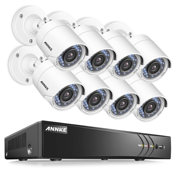 ANNKE 8CH 1080P HD Security Surveillance IR Night Vision Cameras System