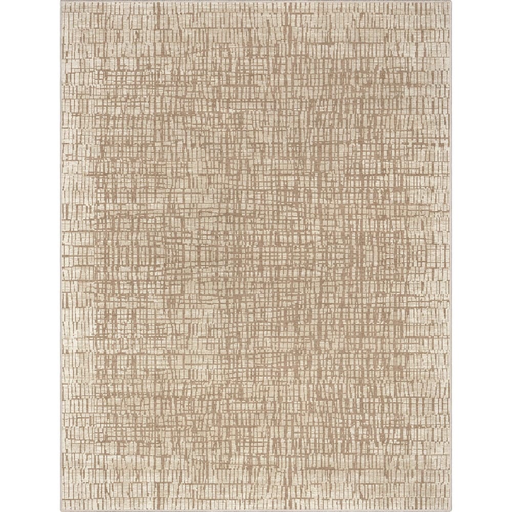 Well Woven Abstract Nightscape Geometric Flat-Weave Area Rug