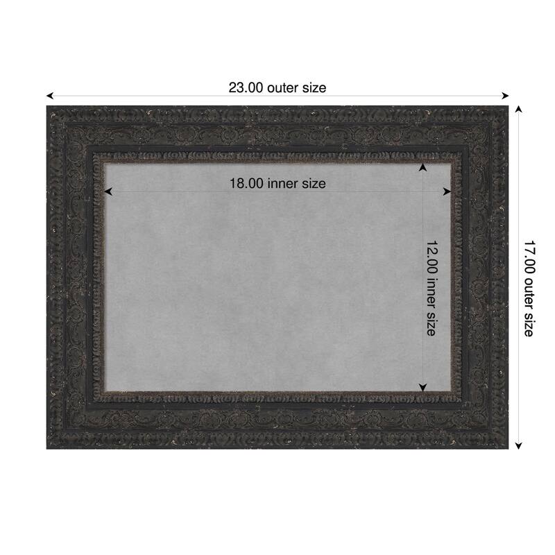 Amanti Art Attic Aged Black Framed - 23 x 17 in - Attic Aged Black