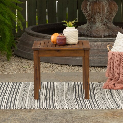 Middlebrook Surfside Acacia Wood Outdoor Side Table