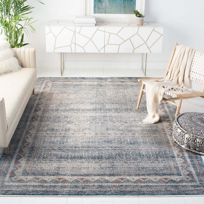 SAFAVIEH Signature Bama Vintage Rug - 9'8" x 13' - Blue/Grey