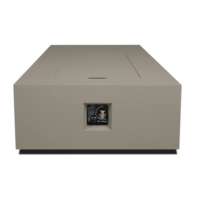 Aegean 75" Asymmetrical Rectangle Steel LP or NG Fire Pit Table