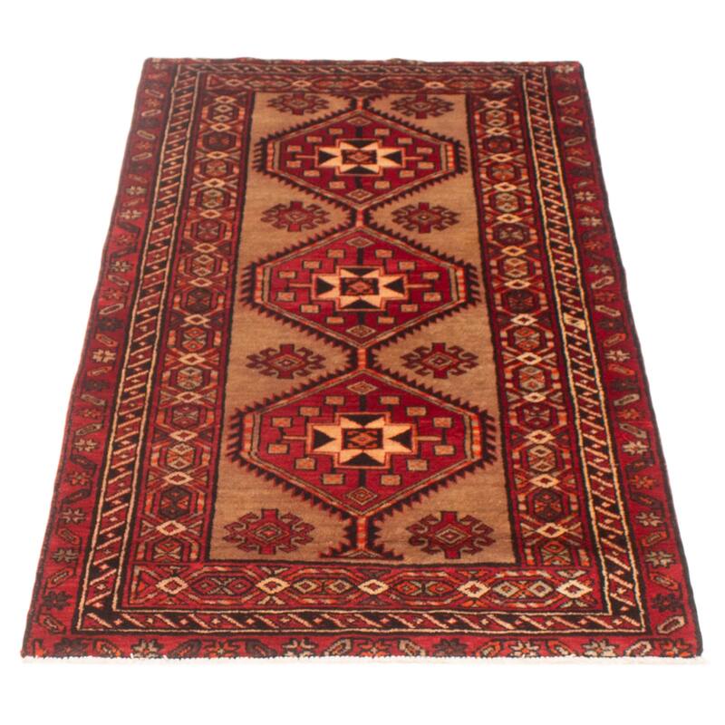 ECARPETGALLERY Hand-knotted Konya Anatolian Brown, Red Wool Rug - 3'8 x 6'9