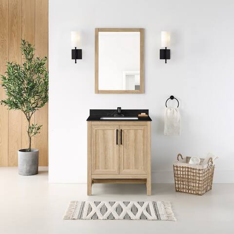 Ove Decors Tatum 30 in. Bathroom Vanity in White Oak and Countertop