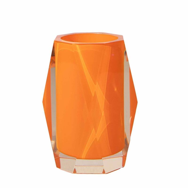 Sparkles Home Faceted Tumbler - Orange