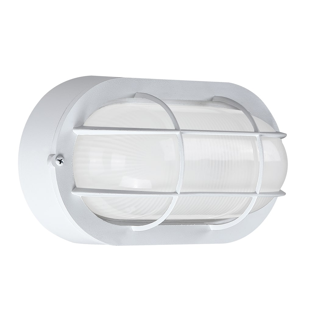 Outdoor Light Fixture Wall Mount with Ellipse Frosted Glass Shade,1*E26 or LED