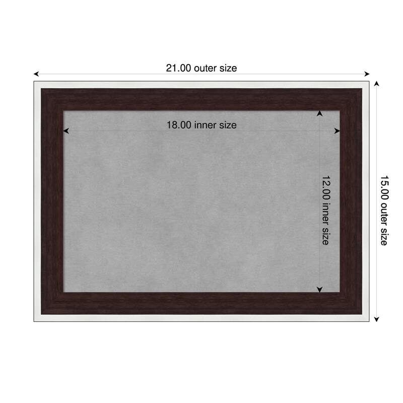 Amanti Art Maya Espresso Silver Framed - 21 x 15 in - Maya Espresso Silver
