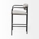preview thumbnail 14 of 33, Parker Brown Faux-Leather Seat with Gold Metal Frame Bar Stool