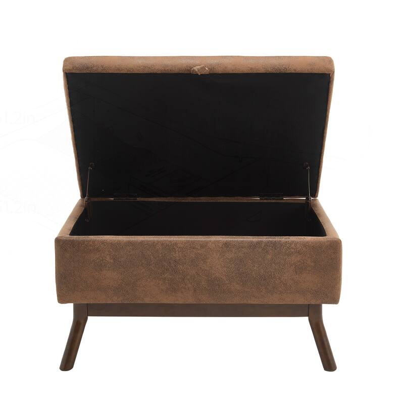 Versatile Mid-century Modern Storage Bench for Various Rooms, Enhancing Functionality and Style