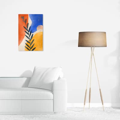 Wynwood Studio Canvas Abstract That Plant Yellow and Mid-Century Modern Wall Art Canvas Print