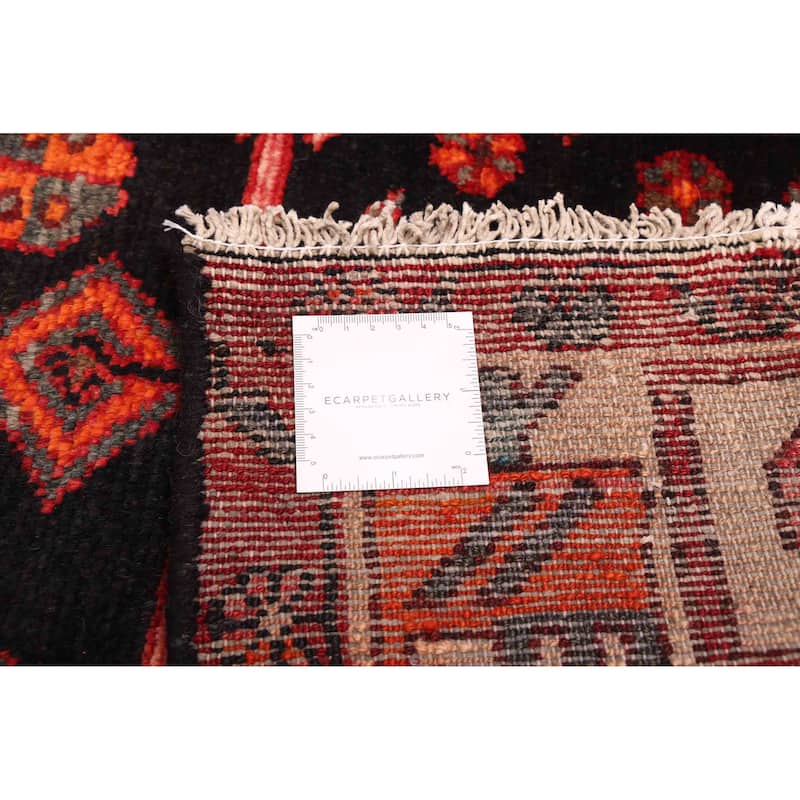 ECARPETGALLERY Hand-knotted Konya Anatolian Black, Red Wool Rug - 4'3 x 7'7