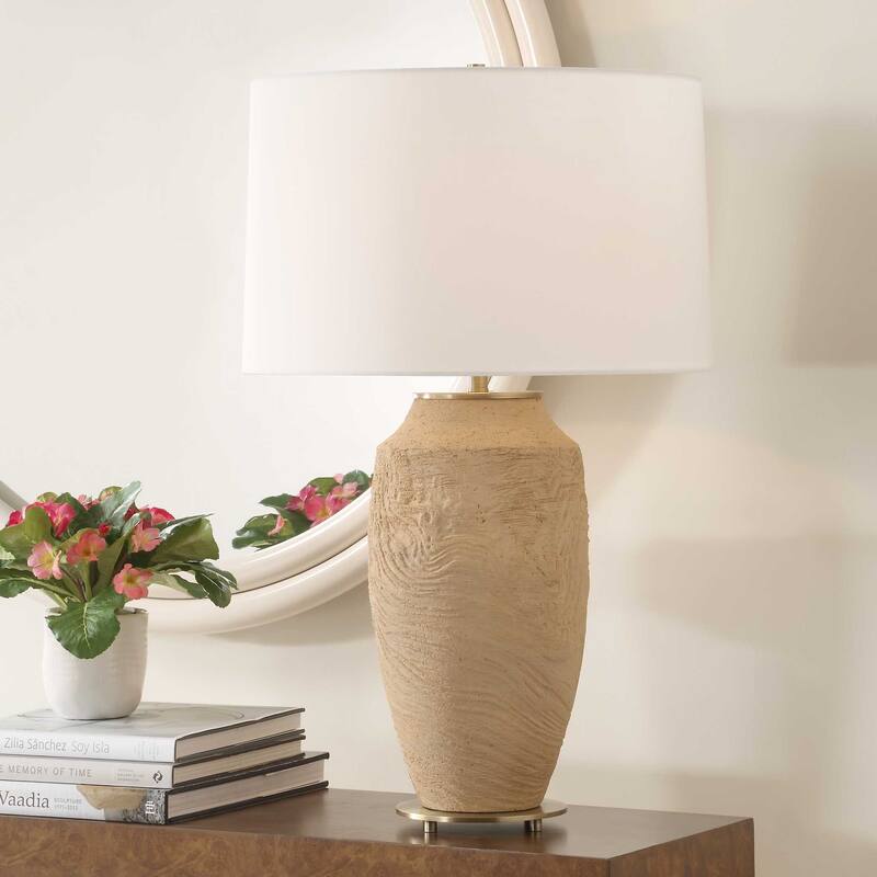 Uttermost Sandstone Flow Terracotta Table Lamp - N/A