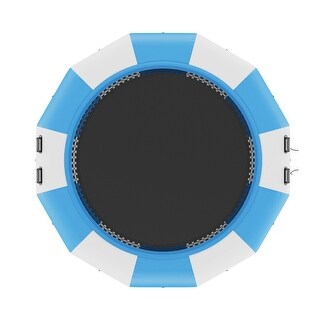13ft Recreational Inflatable Water Trampoline Bounce with 3-Step Ladder and Electric Air Pump