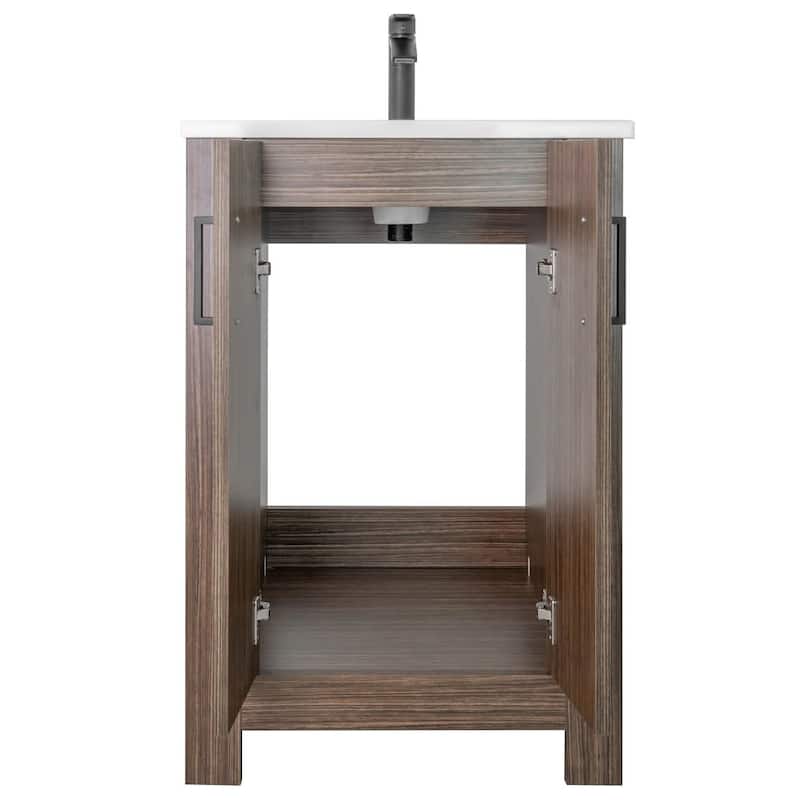 Broadway 24" Single Sink Freestanding Bathroom Vanity Set