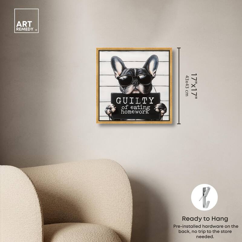 Guilty of Eating Homework Canvas by Art Remedy