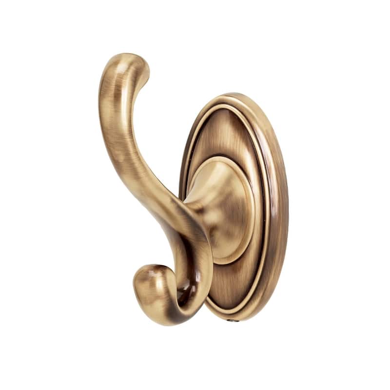 Alno Classic Traditional Double Robe Hook - Antique English