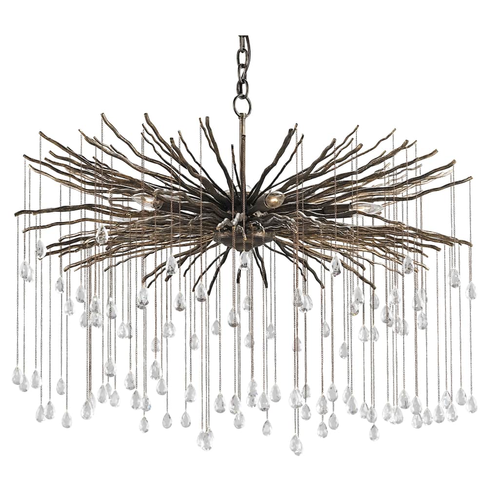 Currey & Company Fen Large Chandelier - 30.5"h x 38"dia