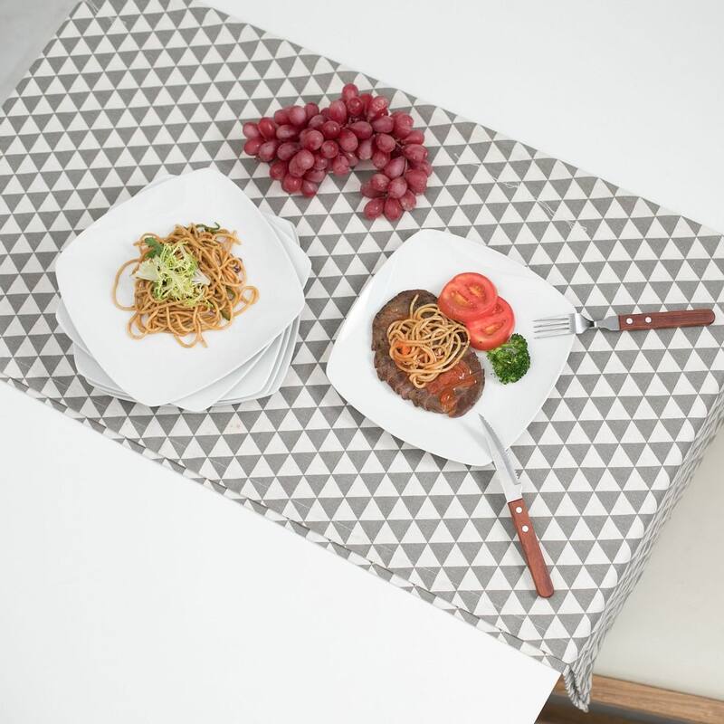 MALACASA Julia Porcelain Dinner Plates (Set of 6)