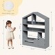 preview thumbnail 7 of 12, Kids Bookshelf,Toy Storage Organizer,Wooden Toddler Bookcase with Motion Sensor Light