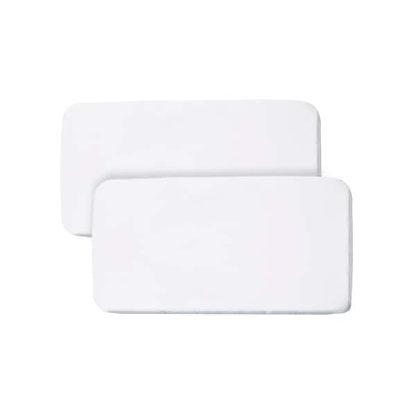 slide 2 of 40, BreathableBaby All-in-One Fitted Sheet & Waterproof Cover for 33" x 15" Bassinet Mattress (2-Pack) White