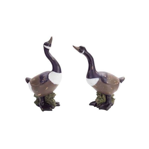 Shop Pack Of 2 Distressed Artificial Canadian Geese Decorative