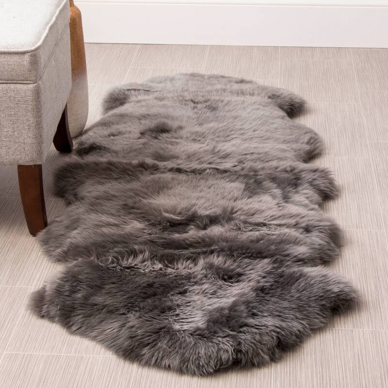 Silver Orchid Nansen Genuine Soft Australian Sheepskin Rug