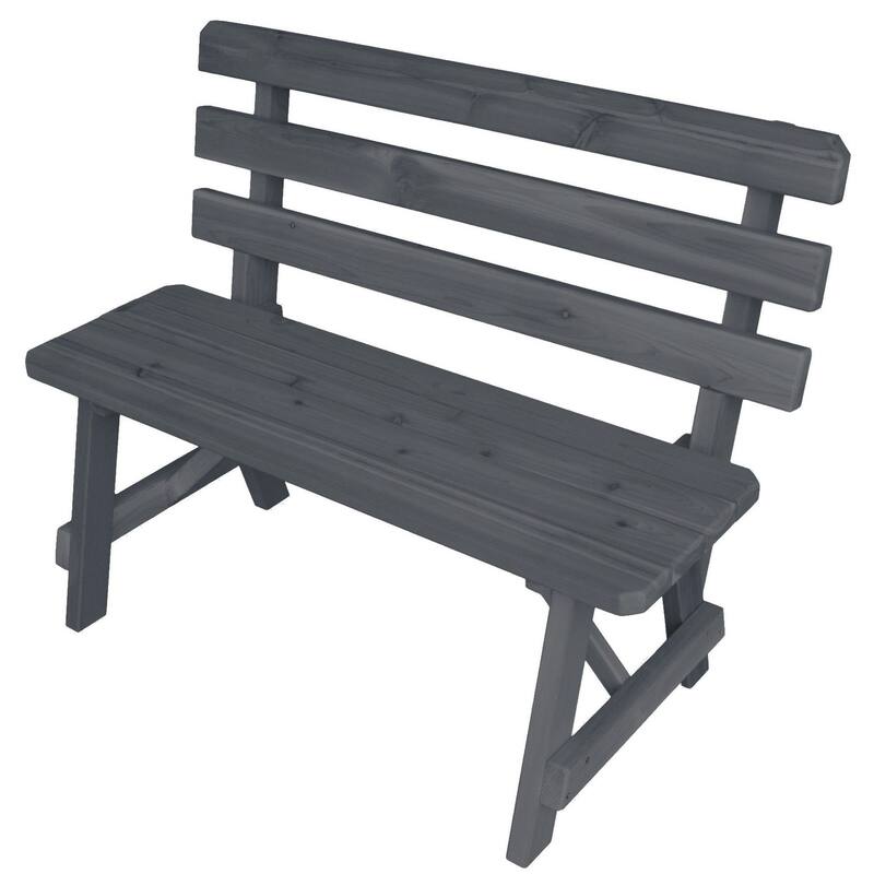 Cedar 5' Traditional Backed Bench