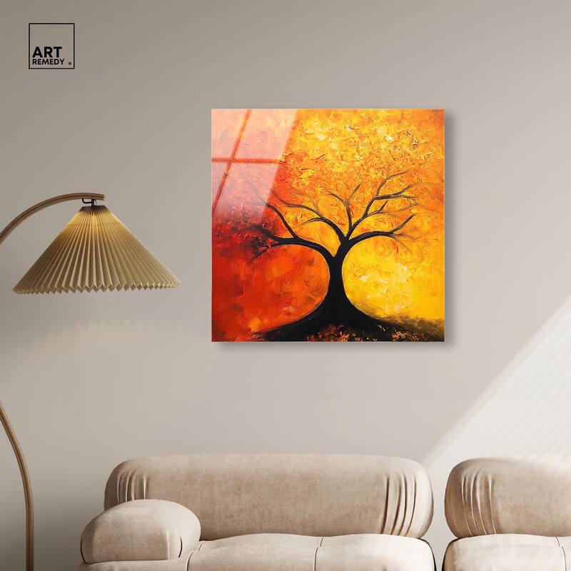 Tree of Opposites I Acrylic by Art Remedy, Ready to Hang