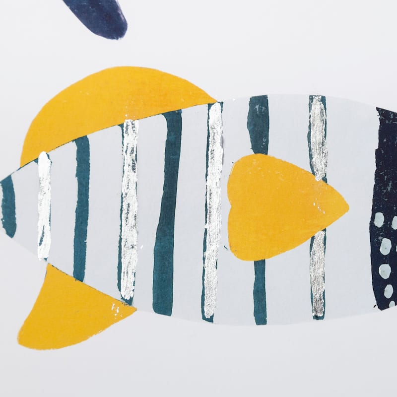 Patterned Fish II Framed Art Print