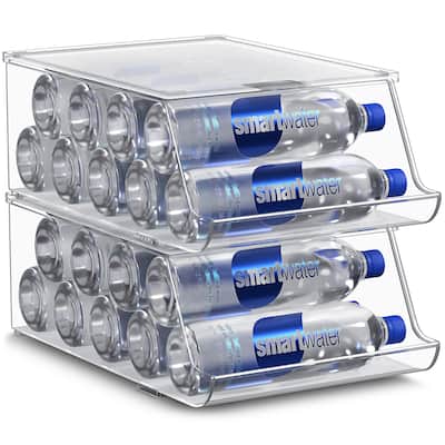 Sorbus Stackable Water Bottle Organizer and Drink Dispenser - 13.75"L x 9.5"W x 5.9"H